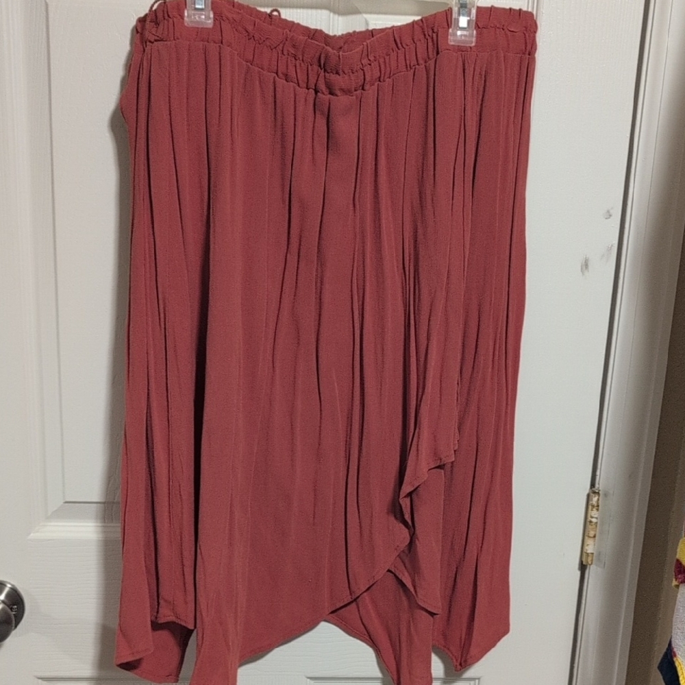 Faded Glory Asymmetrical Skirt in Rust